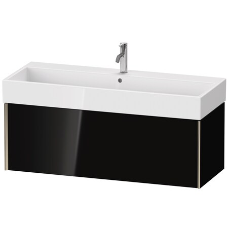 Xviu Wall-Mounted Vanity Unit Black High Gloss